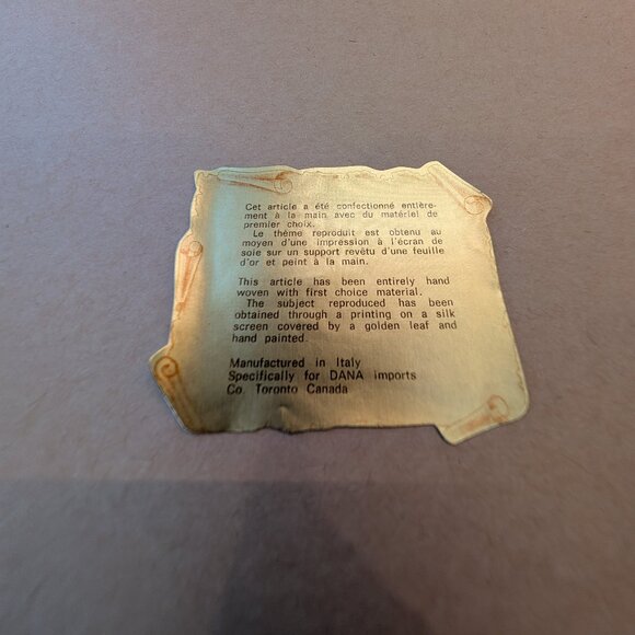 Vintage Italian photo in small town picture made with gold leaf, hand painted - Picture 6 of 8